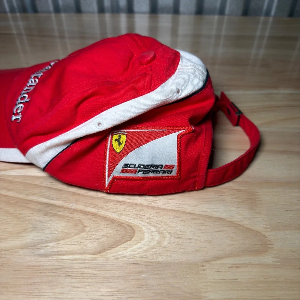 Puma Hat Mens OS Red Scuderia Ferrari Santander F1 Racing Adjustable Vintage